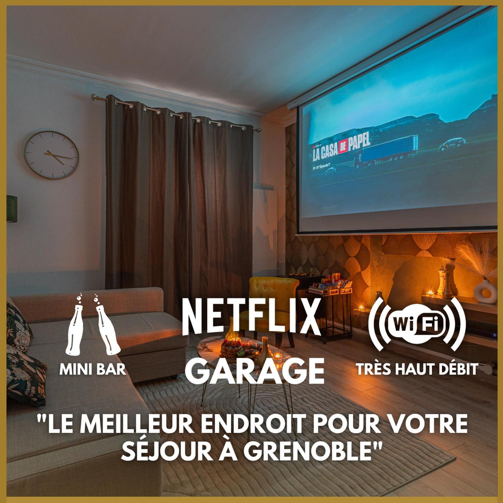 Luxury Cinephile - Netflix - 2 Balcons - Garage Prive - Minibar Apartment Grenoble Exterior foto